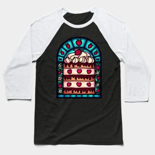 Strawberry Cake Baseball T-Shirt